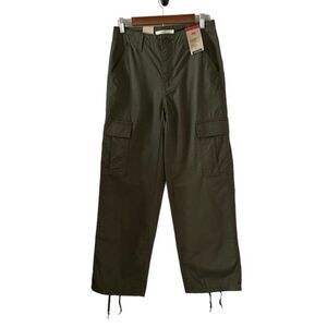 Levi's NEW Women's '94 Baggy Cargo Pants In Military Green Size 26